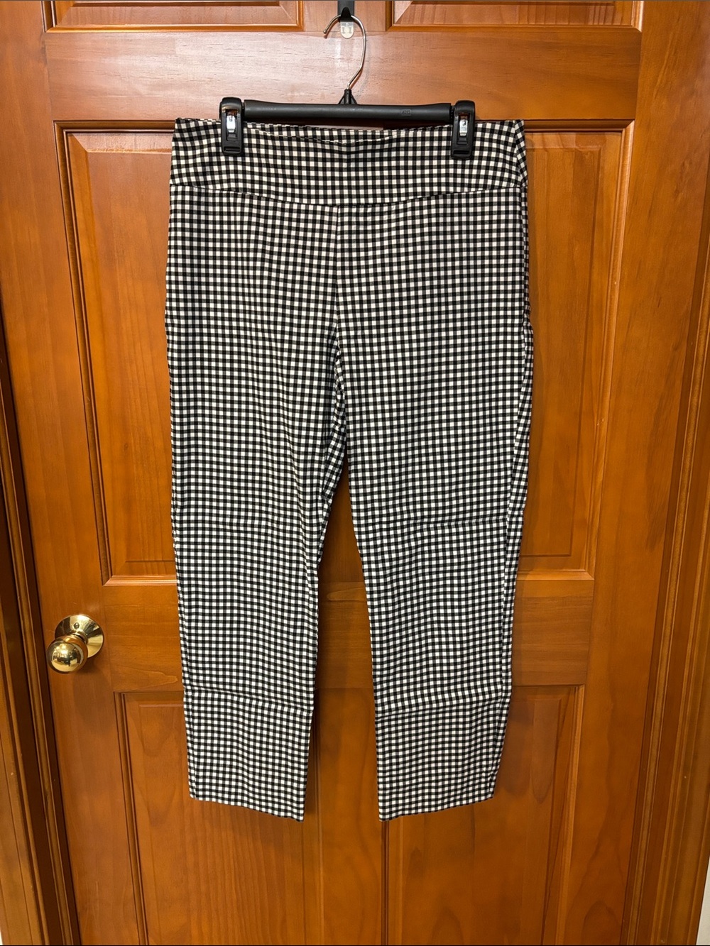 Zac & Rachel Black and White Gingham Capris
